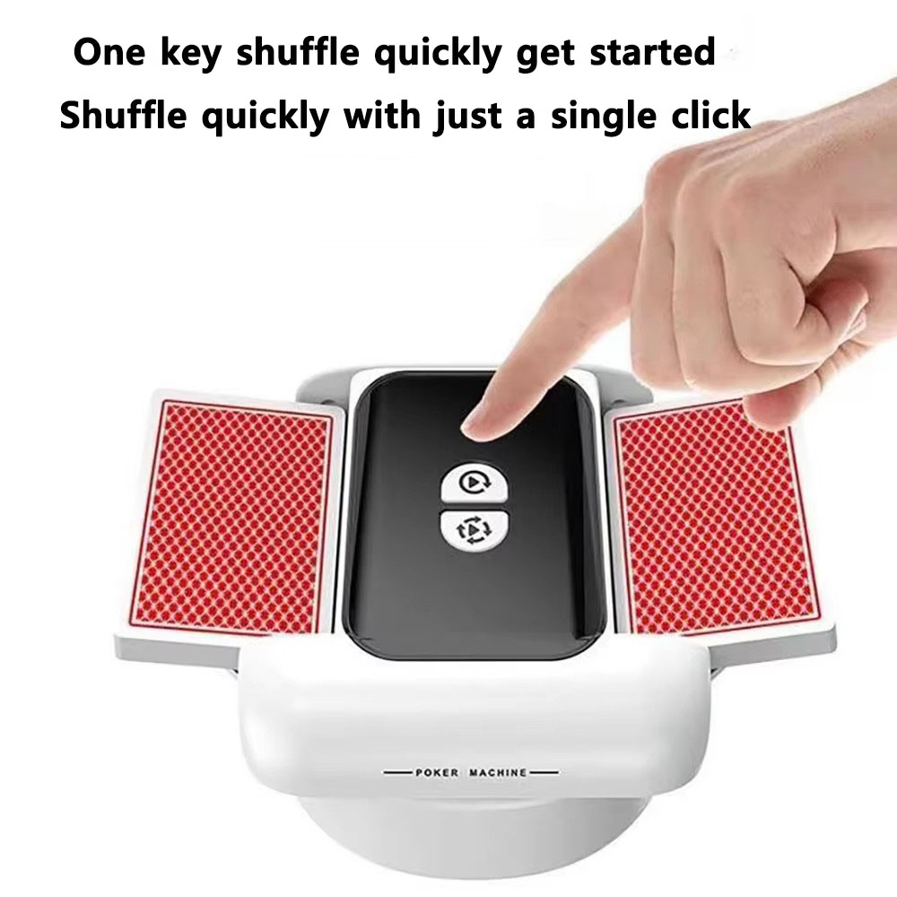 Home Improvement Tim - 充電式自動カード シャッフル マシン電動ポーカー カード シャッフル ツール