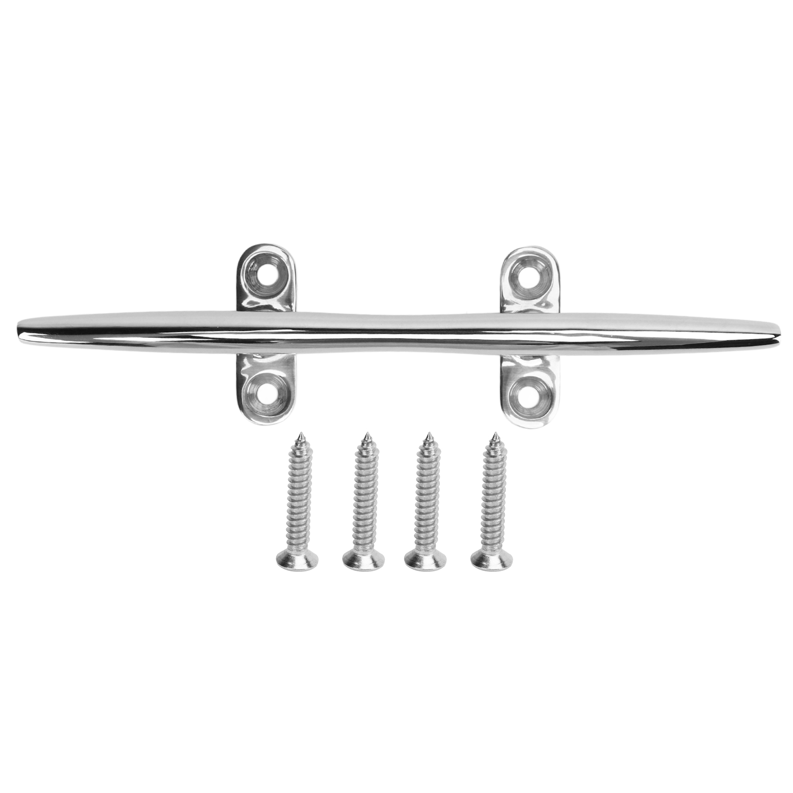 Deck Screw Stainless - ボートクリート オープンベース ヘビーデューティー 316ステンレス鋼 ボートドッククリート 取り付けネジ付き