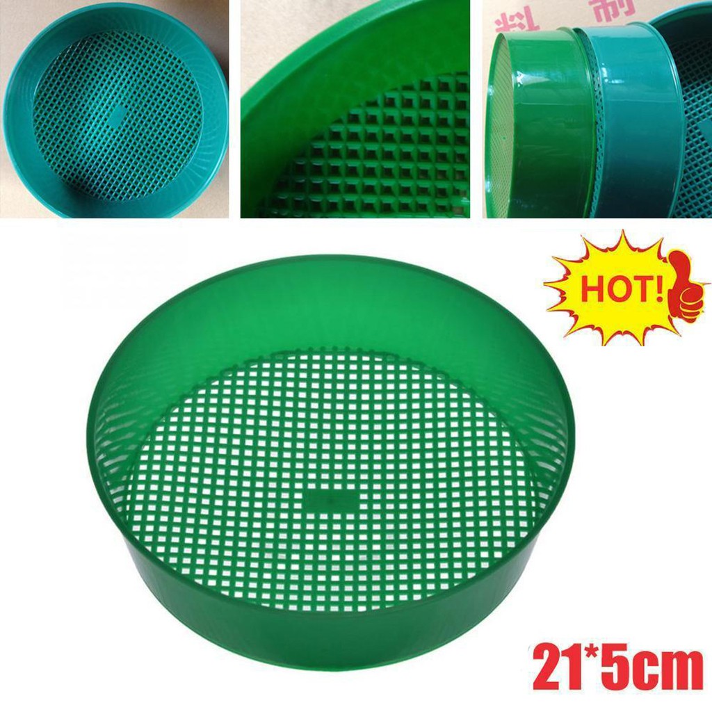 Home Improvement Tim - プラスチックガーデンふるい家庭菜園ツールファインメッシュ土壌ふるい採掘砂ふるいポッティングふるい植物土壌石ふるい用