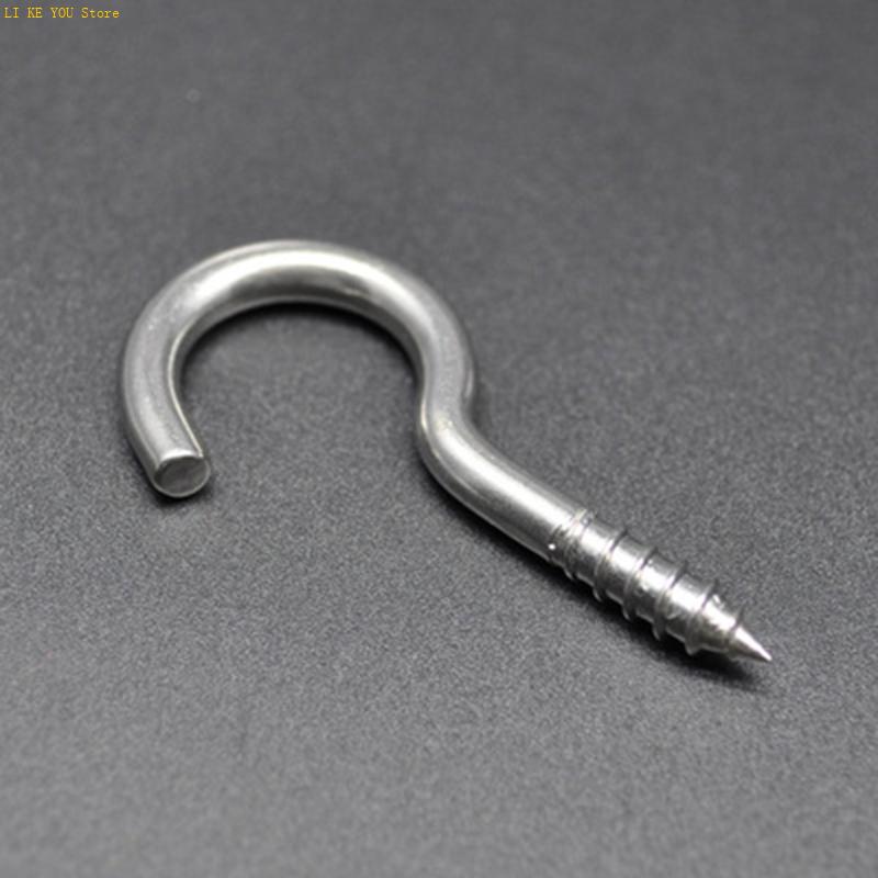 Deck Screw Stainless - J1HA 20 個天井フックステンレス鋼スクリューアイフック屋外ライト巣箱家庭用ネジフックセット