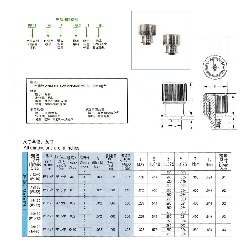 圧力リベット留めネジ、PF11-440、632、832、03 - Deck Screw Stainless のレビューと価格
