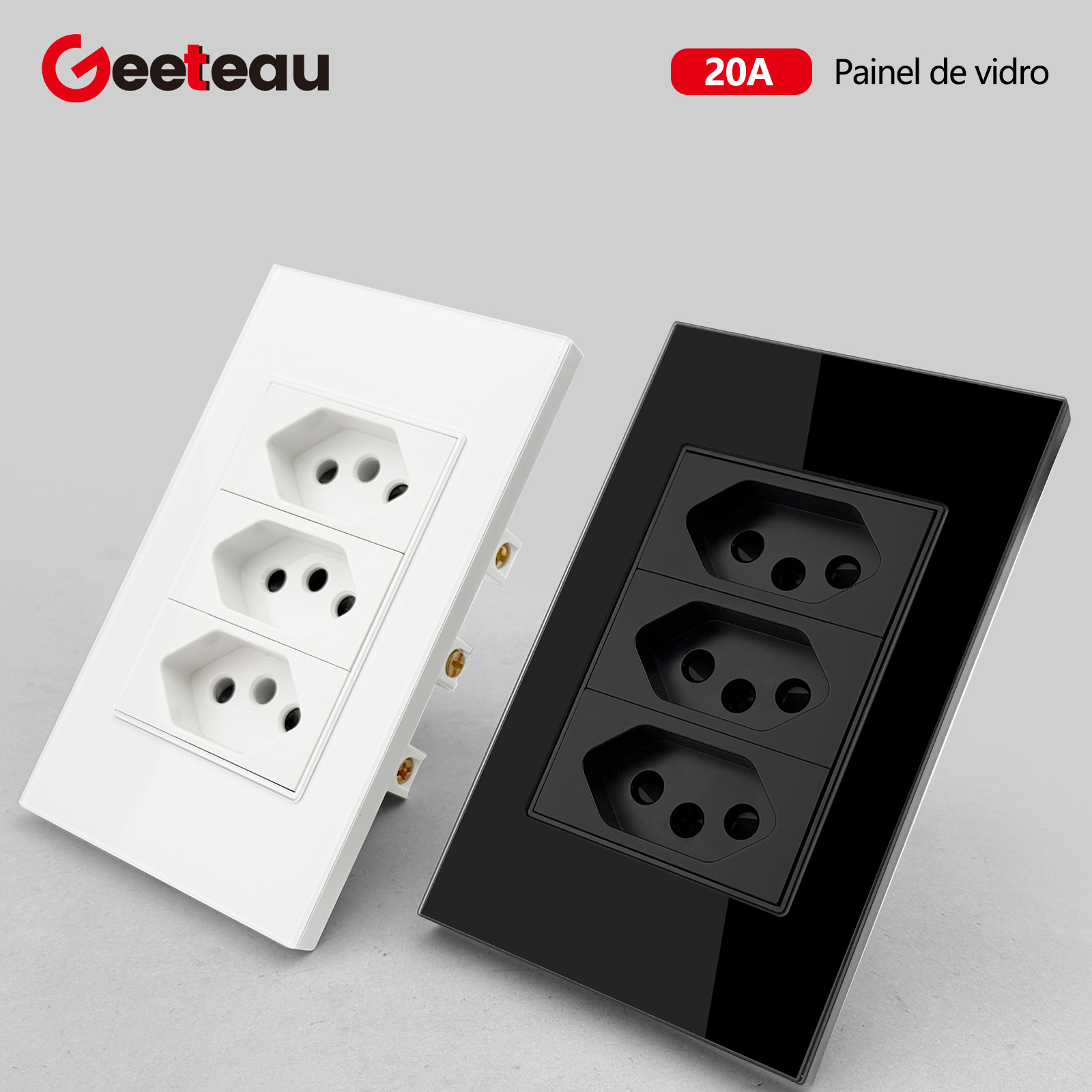 Geeteau ブラジル標準 20A トリプル壁コンセント  - Home Improvement Outlet のレビューと価格