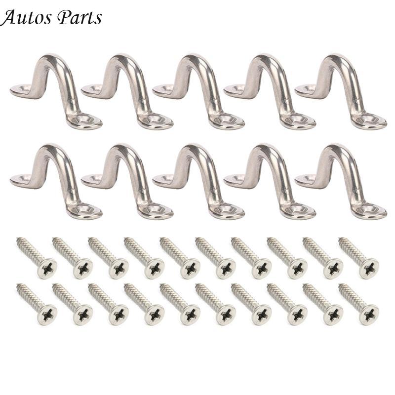 57BA 8PCS/10PCSタイダウンアンカーポイントステ - Deck Screw Stainless のレビューと価格