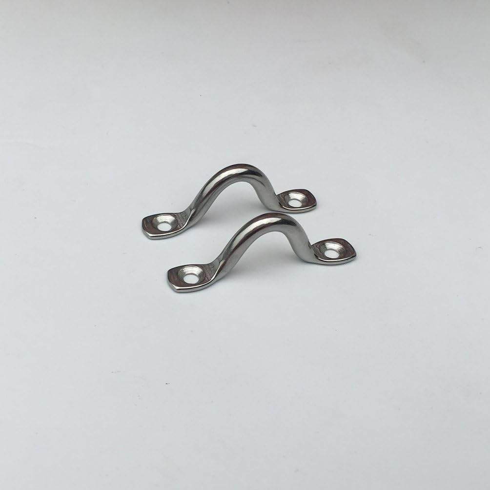 8個のステンレススチール製3/8インチパッドアイストラップ、 - Deck Screw Stainless のレビューと価格